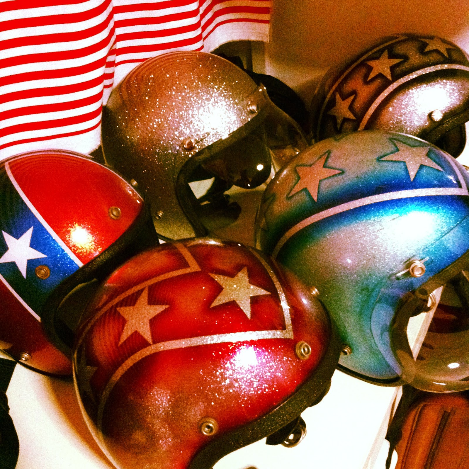 Vintage Custom Motorcycle Helmets Collection Custom Burner